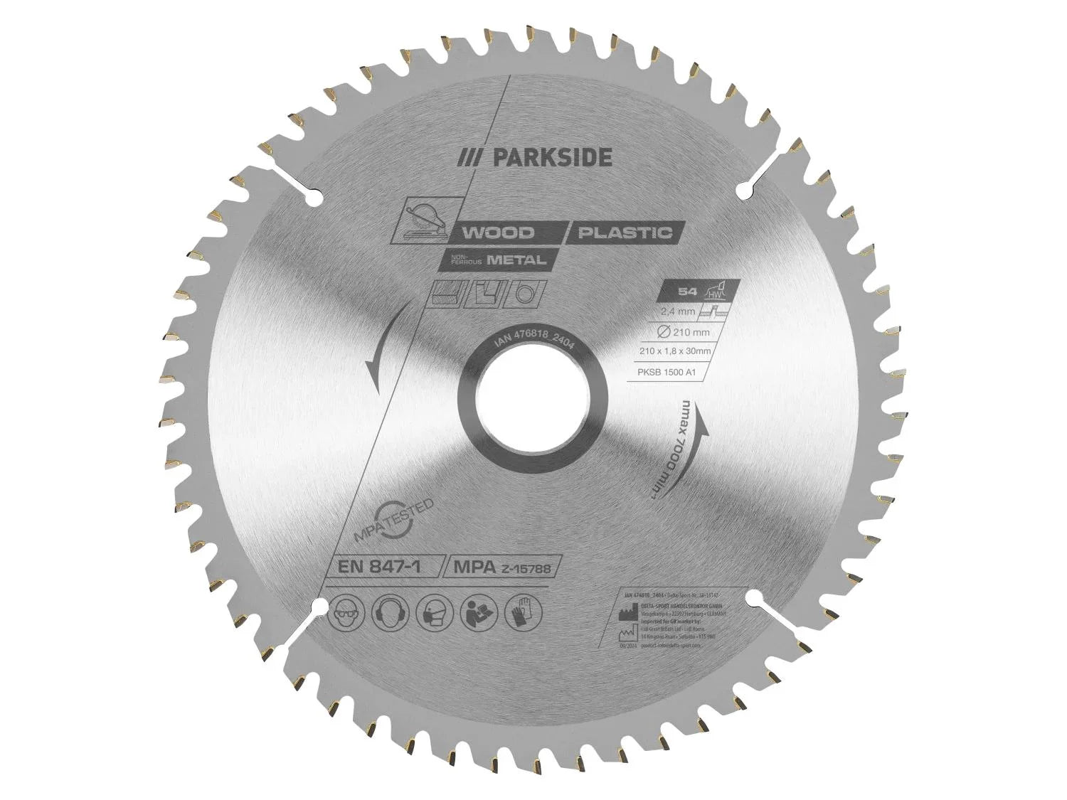 PARKSIDE Lame de scie circulaire PKSB 1500 A1