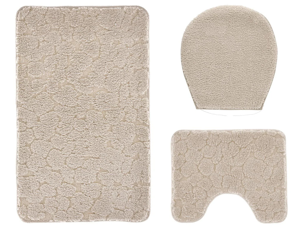 LIVARNO Set de 3 tapis de salle de bains