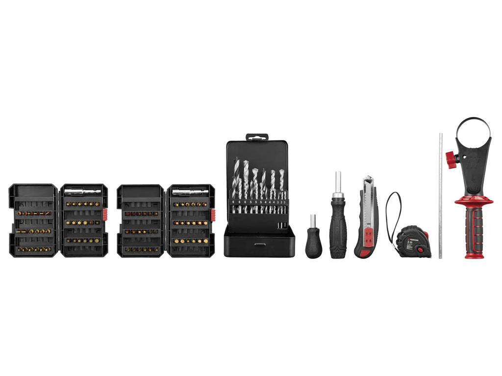 PARKSIDE PERFORMANCE Set de perceuse-visseuse  percussion sans fil + 2 Batteries + Chargeur, 20 V