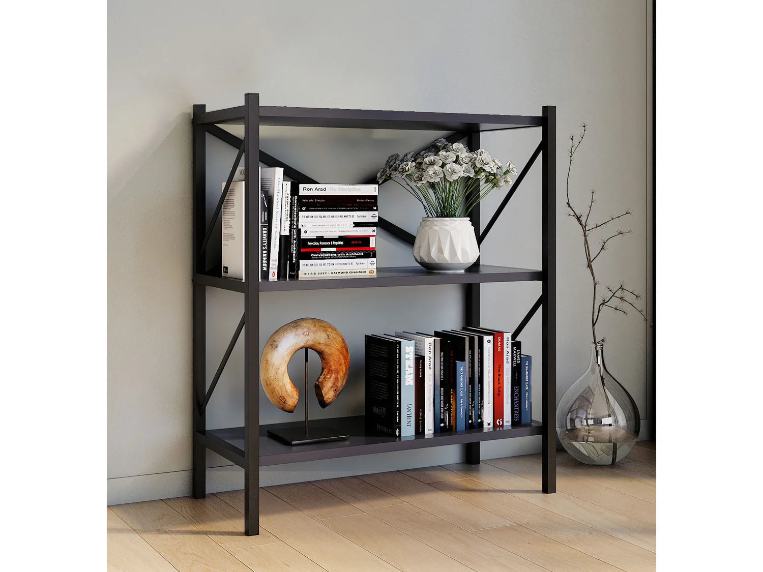 VCM tagre design industriel Insasi, 34 x 66 x 85/121/160 cm