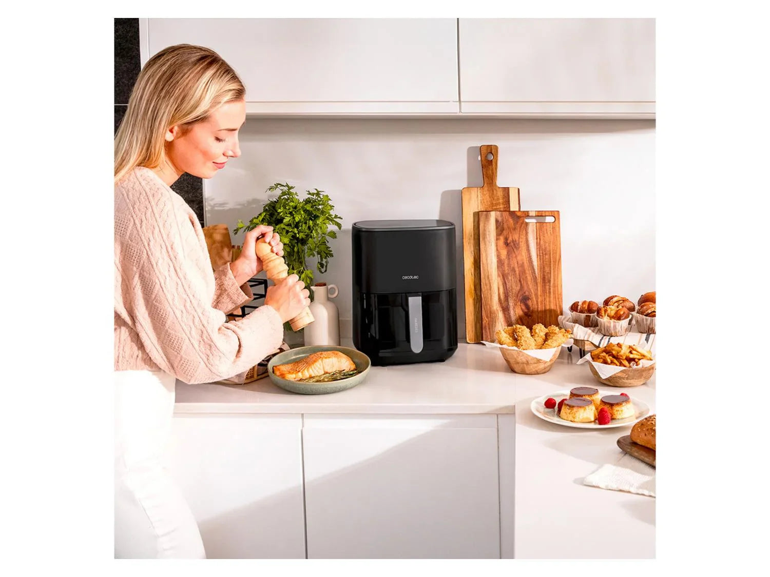Cecotec Friteuse digitale Fantastik Window 6000 Pack, 1700 W