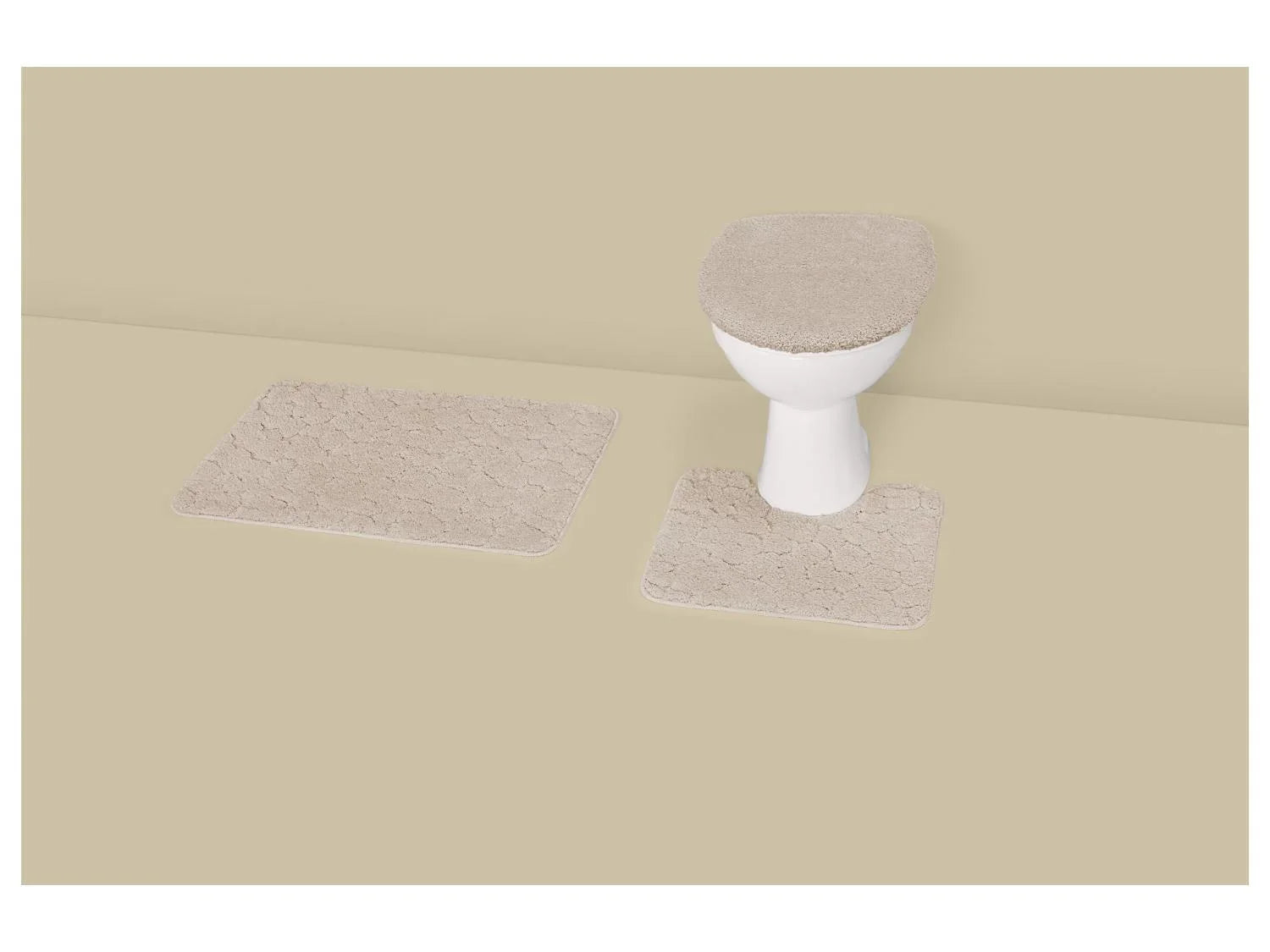 LIVARNO Set de 3 tapis de salle de bains