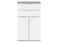 LIVARNO home Meuble bas, 57,6 x 94,8 x 32,9 cm, blanc/imitation bton