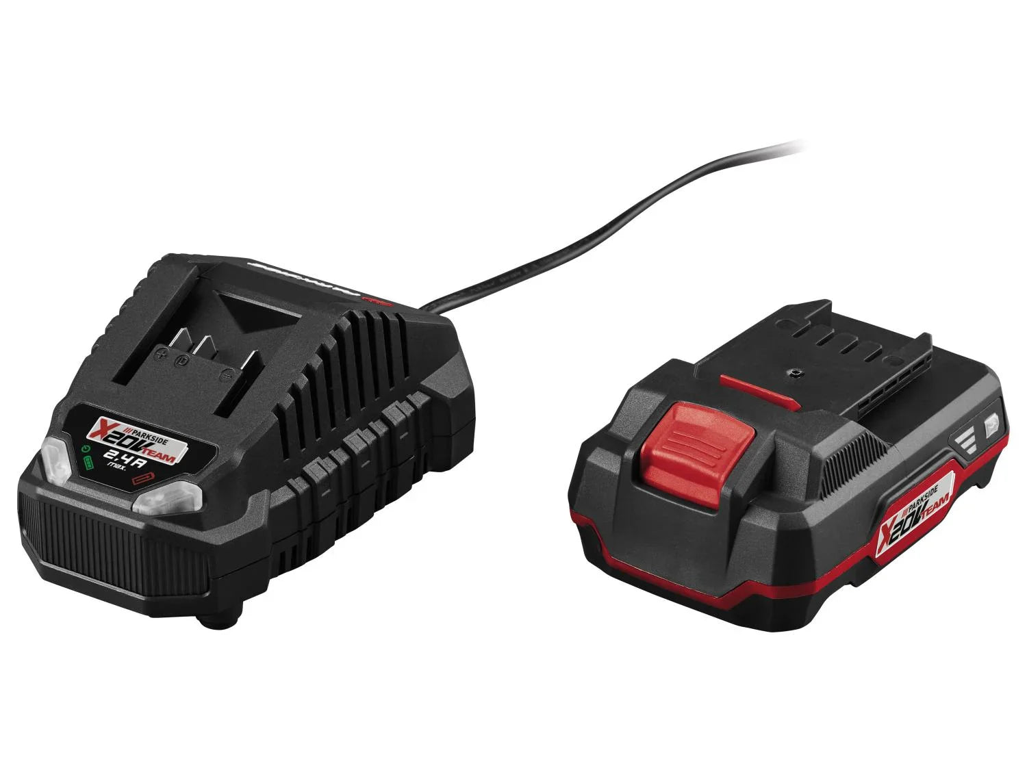 PARKSIDE PERFORMANCE Set perceuse-visseuse  percussion sans fil PSBSAP 20-Li D4 + 2 batteries + chargeur, 20 V