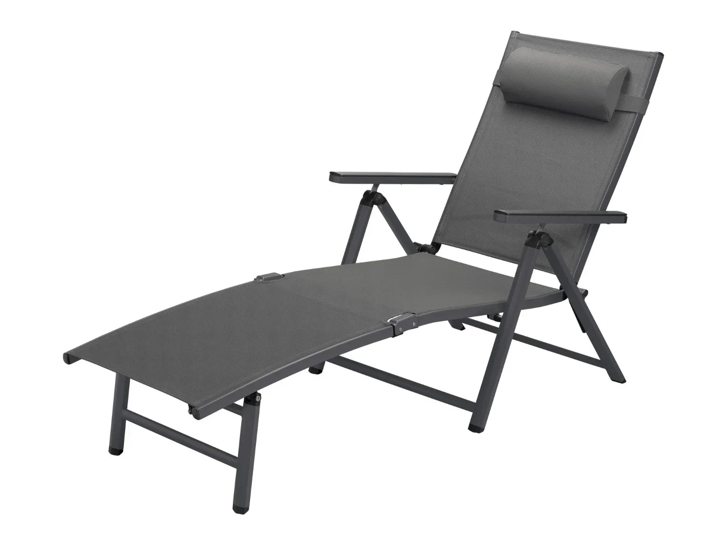 LIVARNO home Chaise longue en aluminium Houston, gris