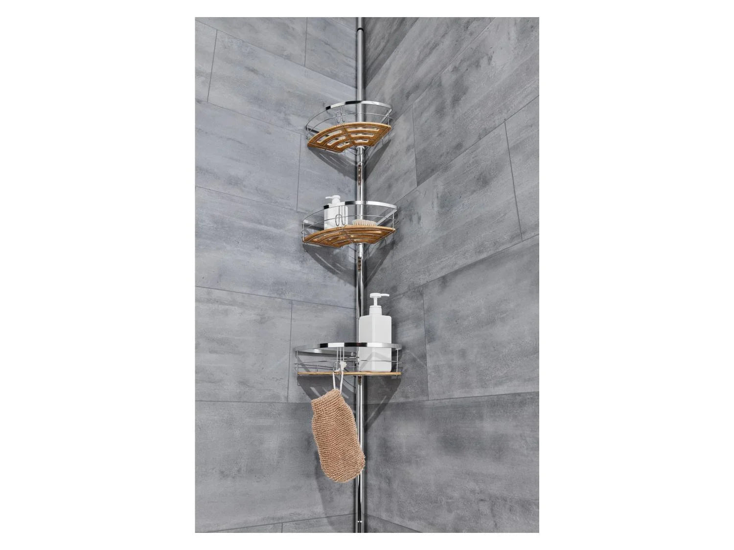 LIVARNO home tagre de salle de bain tlescopique, 3 paniers