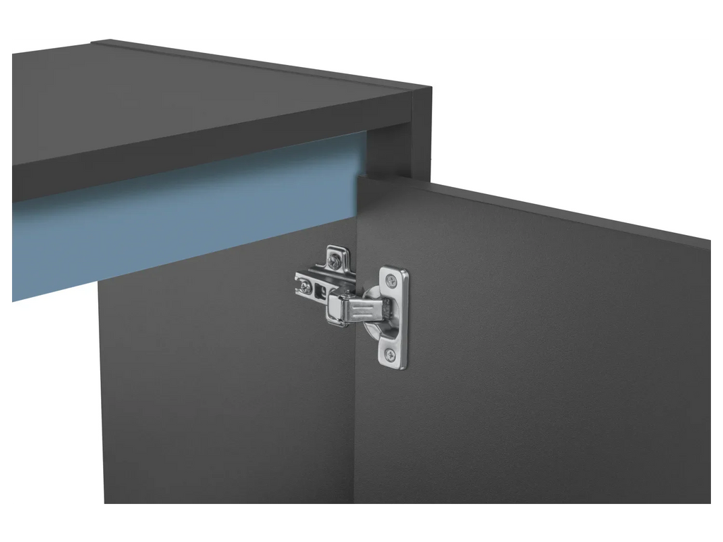 LIVARNO home Meuble sous-vasque Oslo, 60 x 55 x 28 cm, noir
