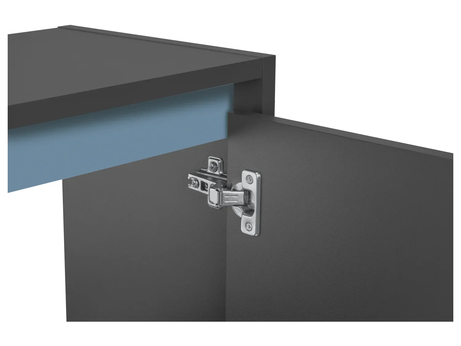 LIVARNO home Meuble sous-vasque Oslo, 60 x 55 x 28 cm, noir