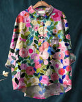 Lila - Blouse Florale Élégante