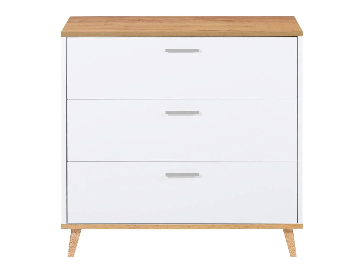 LIVARNO Commode Corfu, 80 x 75,3 x 33 cm, blanc/imitation chne