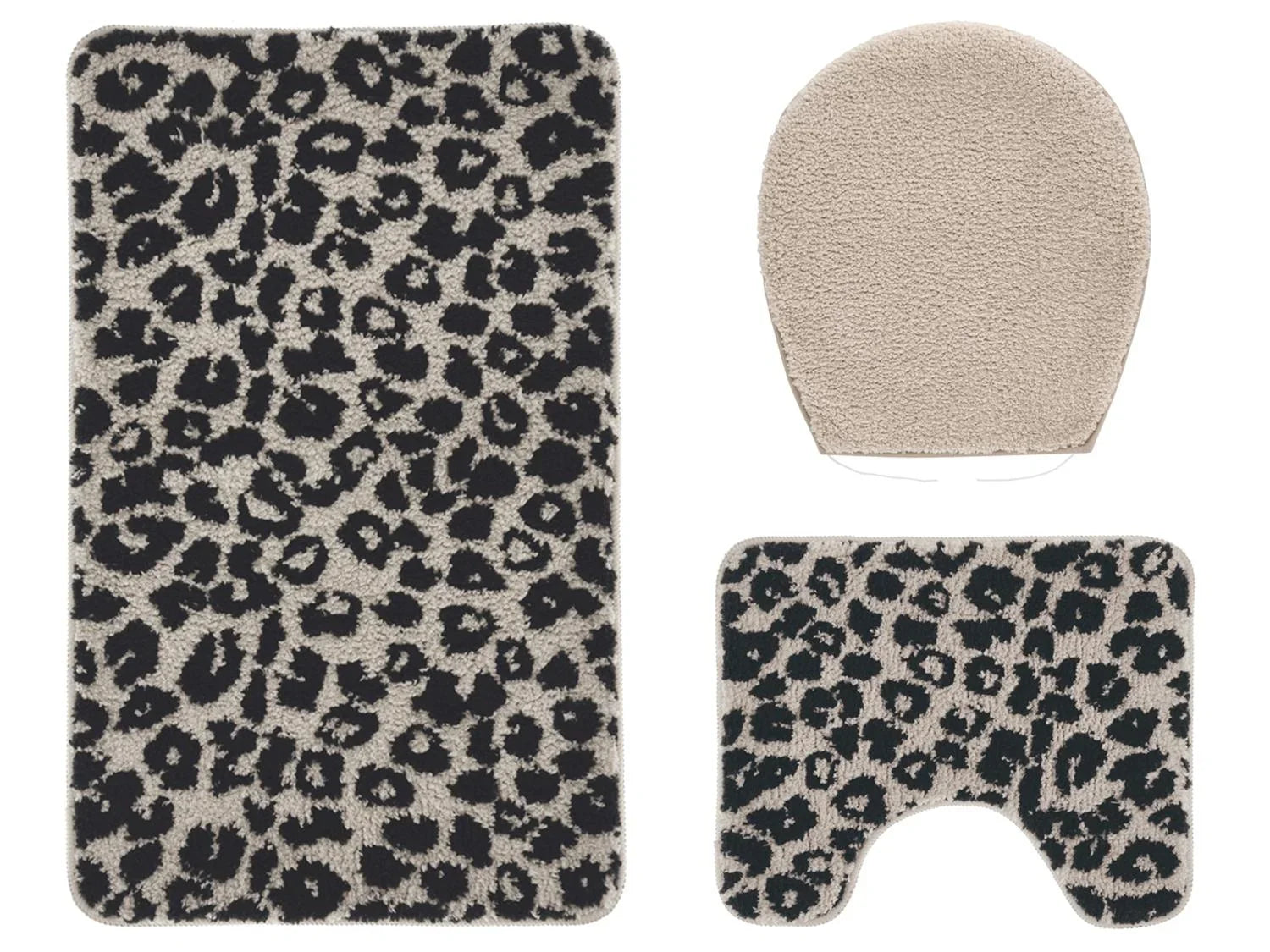 LIVARNO Set de 3 tapis de salle de bains