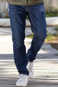 Jean en coton homme bleu