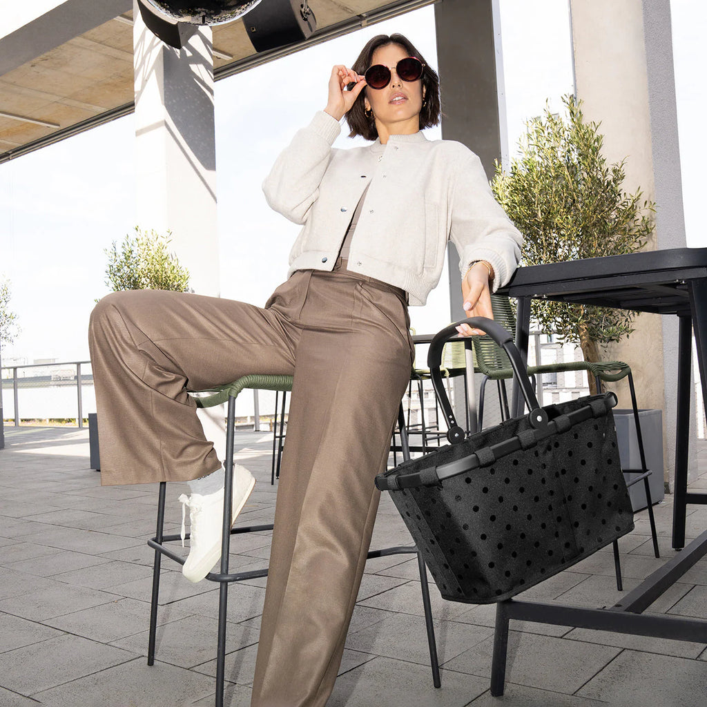 Carrybag Frame Glossy Dots Black