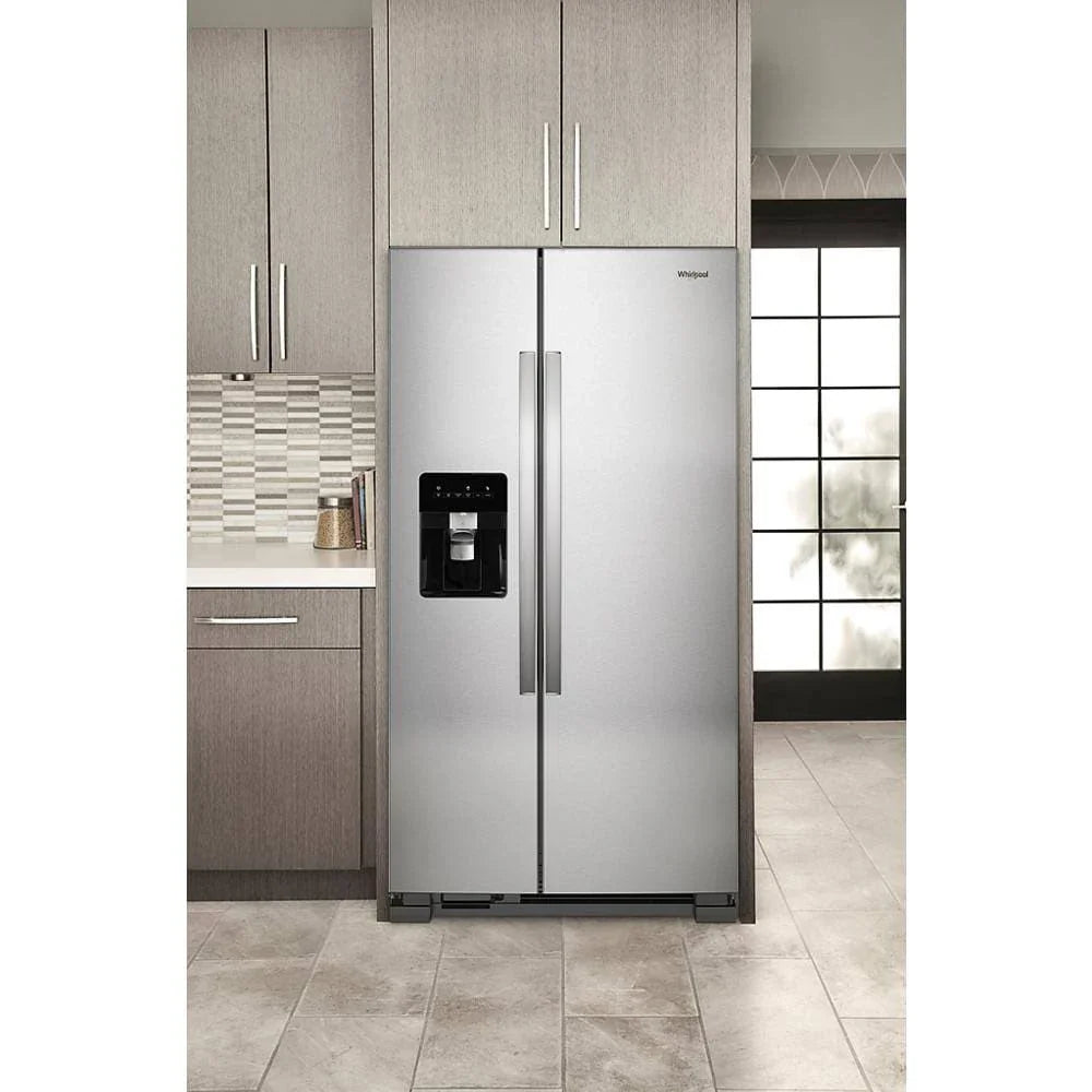 36-Inch Wide Side-By-Side Refrigerator - 24 Cu. ft. Stainless Steel