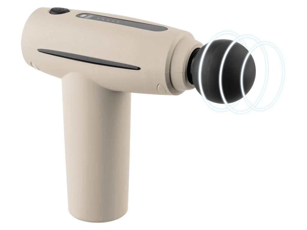 CRIVIT Mini-pistolet de massage CMMG 3.7 A1, 4 ttes, 5 vitesses