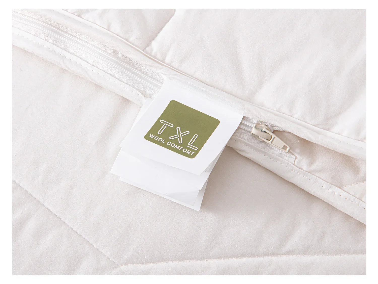 TXL Comfort Couette 4 saisons en laine, 240 x 220 cm