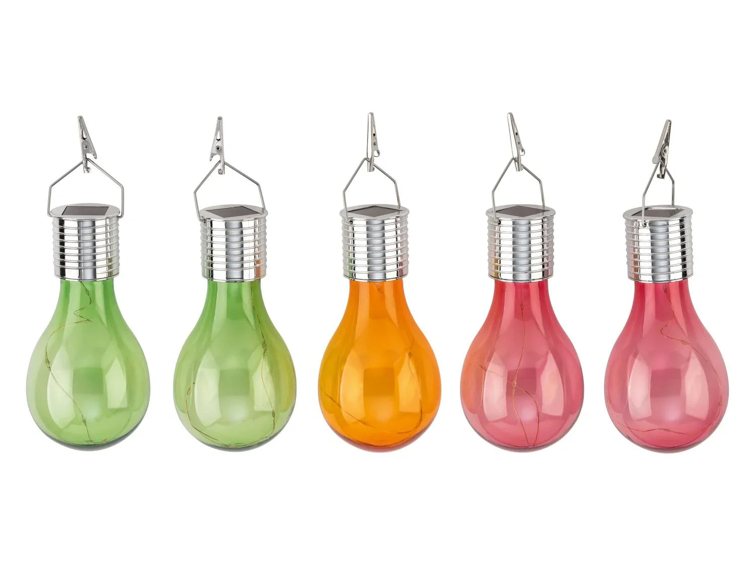 LIVARNO Lot de 5 Ampoules solaires LED
