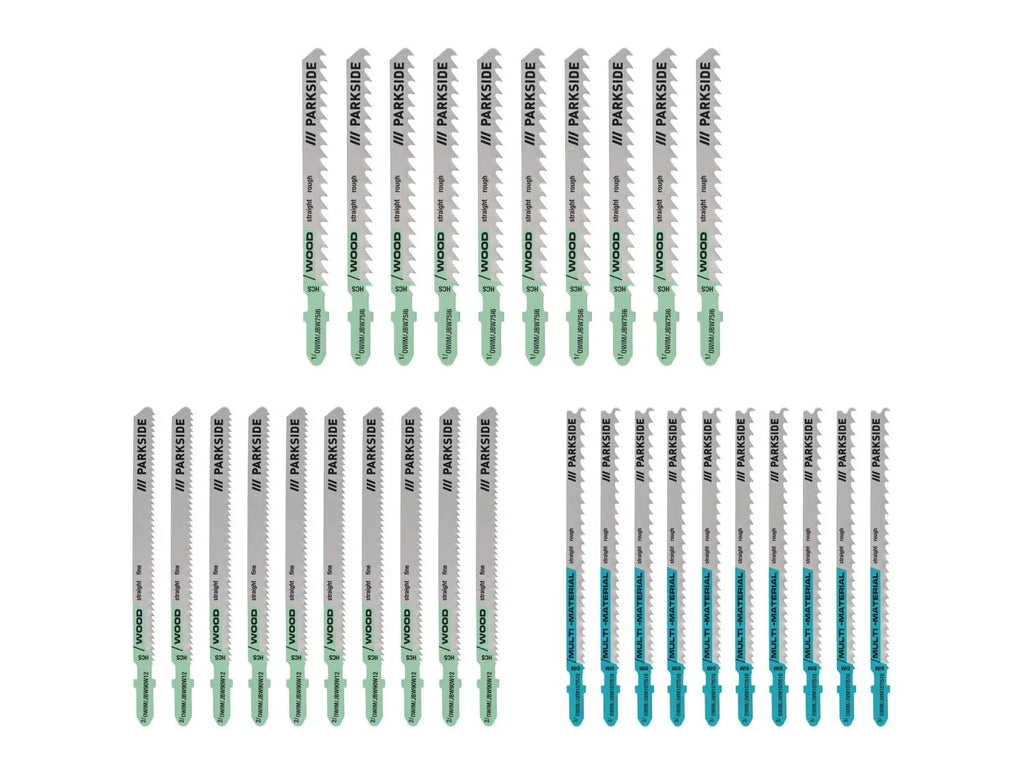 PARKSIDE Set de lames de scie sauteuse, 30 pices