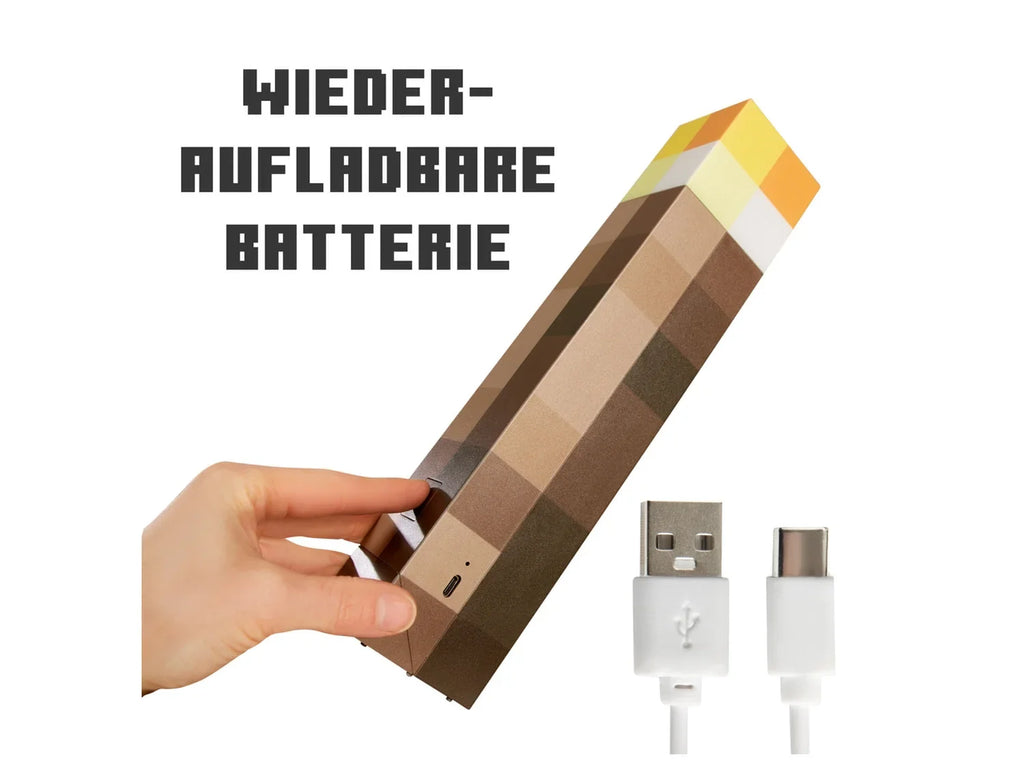 Minecraft Lampe de table ou torche  LED