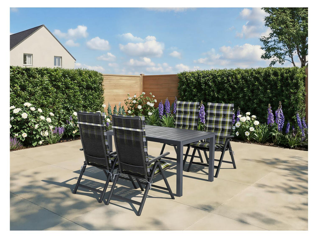 LIVARNO Table de jardin + Lot de 4 fauteuils Miami