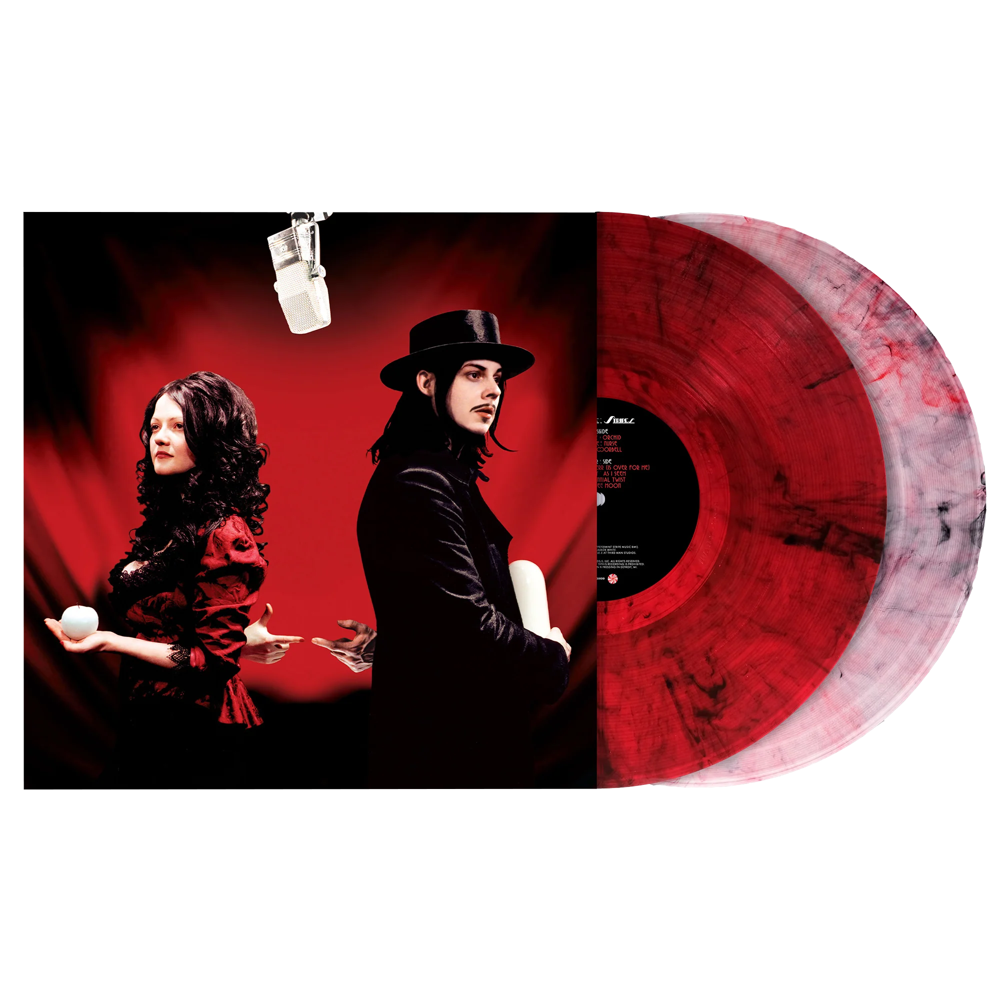 THE WHITE STRIPES - GET BEHIND ME SATAN - 20TH ANNIVERSARY EDITION - RED & CLEAR SPLATTER COLOR - 2-LP - VINYL LP