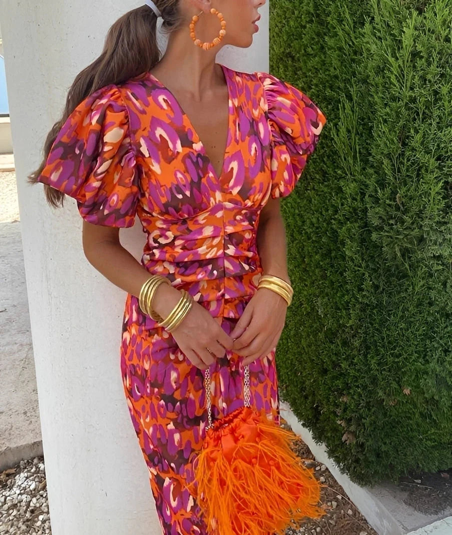 Kylie - Robe Florale Élégante