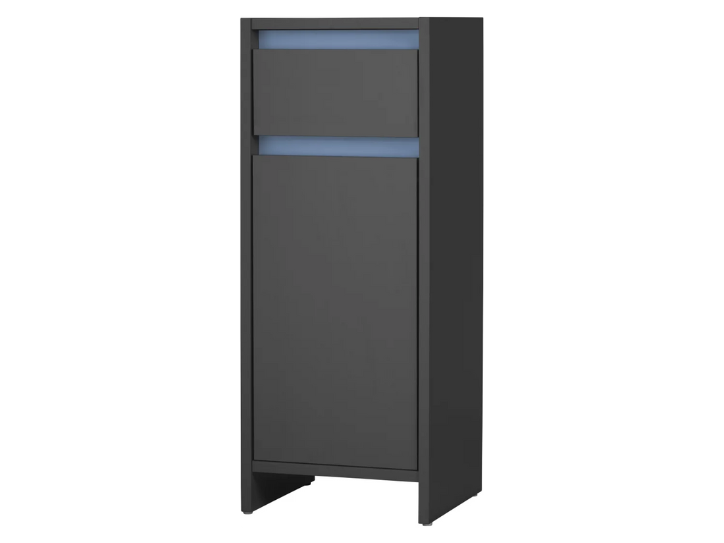 LIVARNO home Armoire latrale de salle de bains Oslo, 32 x 80 x 28 cm, noire