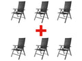 LIVARNO home Lot de 6 chaises hautes TORONTO