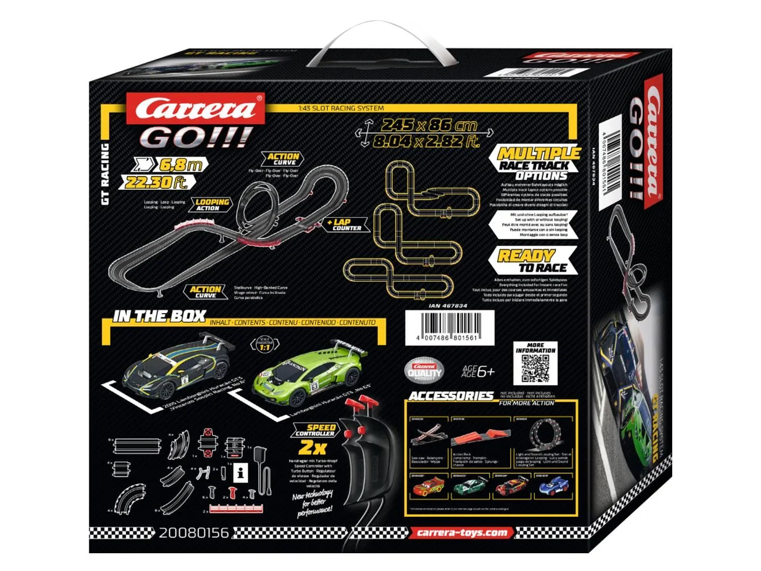 Carrera GO!!! Voiture et circuit de course 1:43