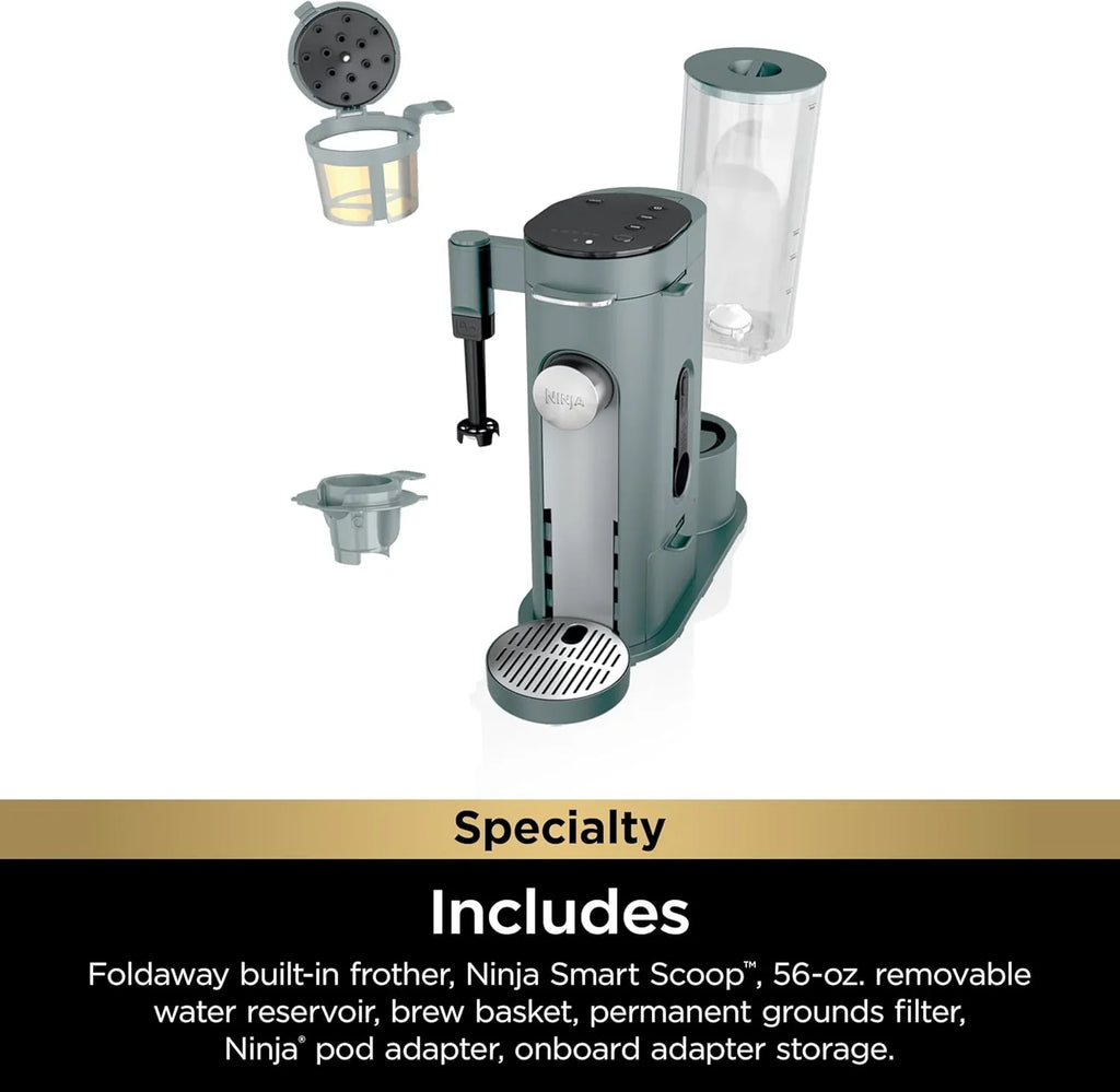 Ninja Coffee Maker Single Cup Brews with pods and grounds K-Cup compatible 4 brewing methods