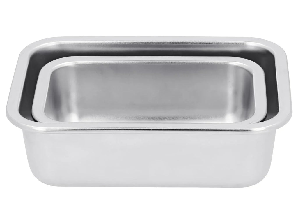 SILVERCREST Set de 2 botes de conservation en acier inoxydable