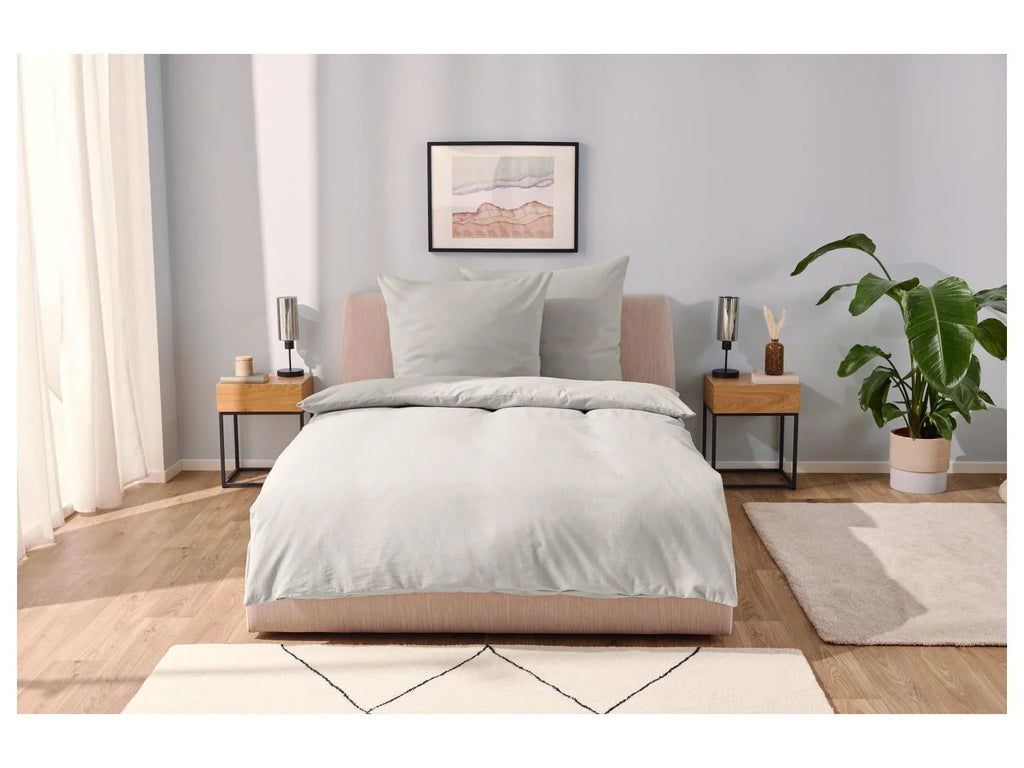 LIVARNO home Parure de lit en lin mlang, 260 x 240 cm