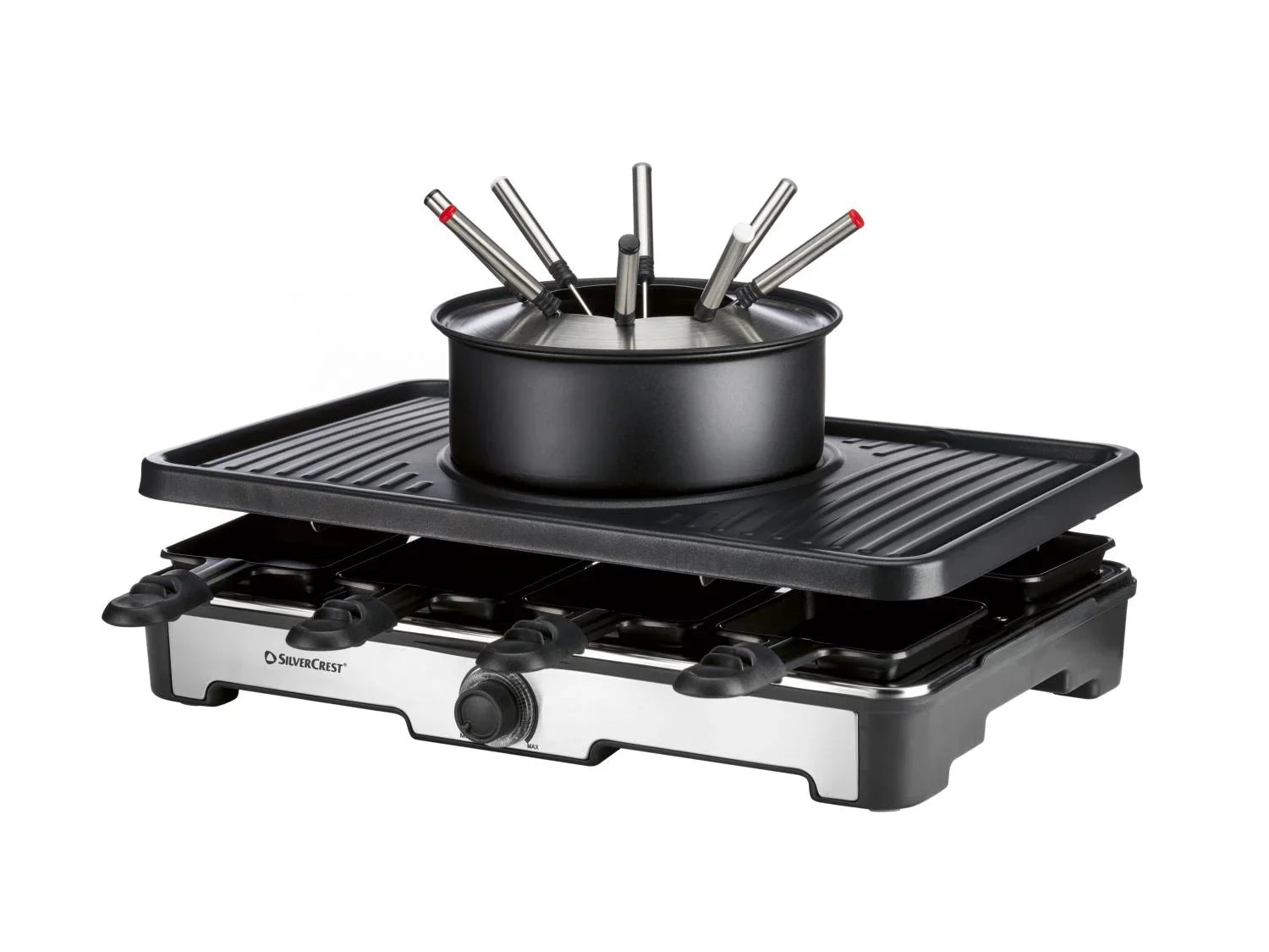 SILVERCREST Combinaison grill raclette et fondue Premium