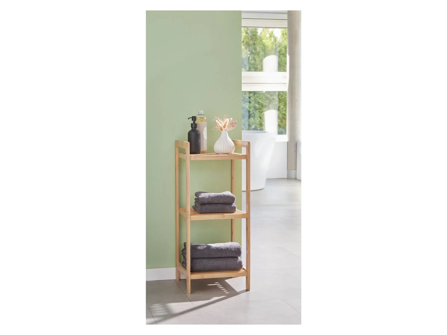 LIVARNO home Rangements en bambou pour salle de bains