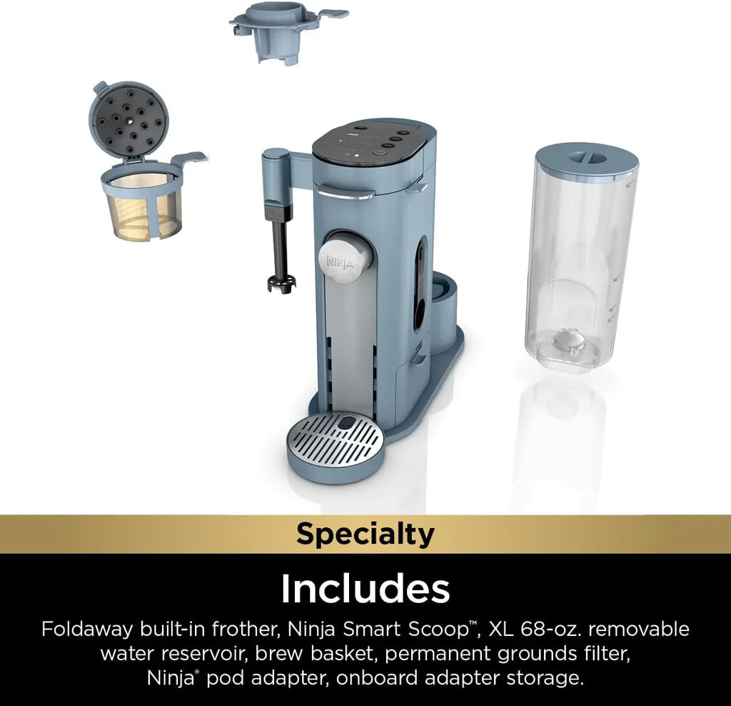 Ninja Coffee Maker Single Cup Brews with pods and grounds K-Cup compatible 4 brewing methods