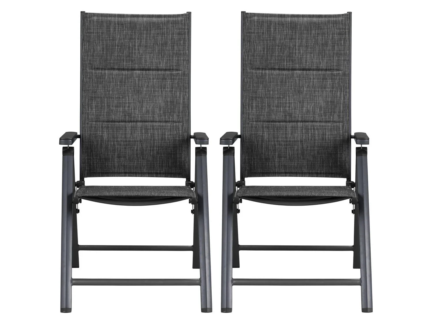 LIVARNO Lot de 2 fauteuils en aluminium Toronto