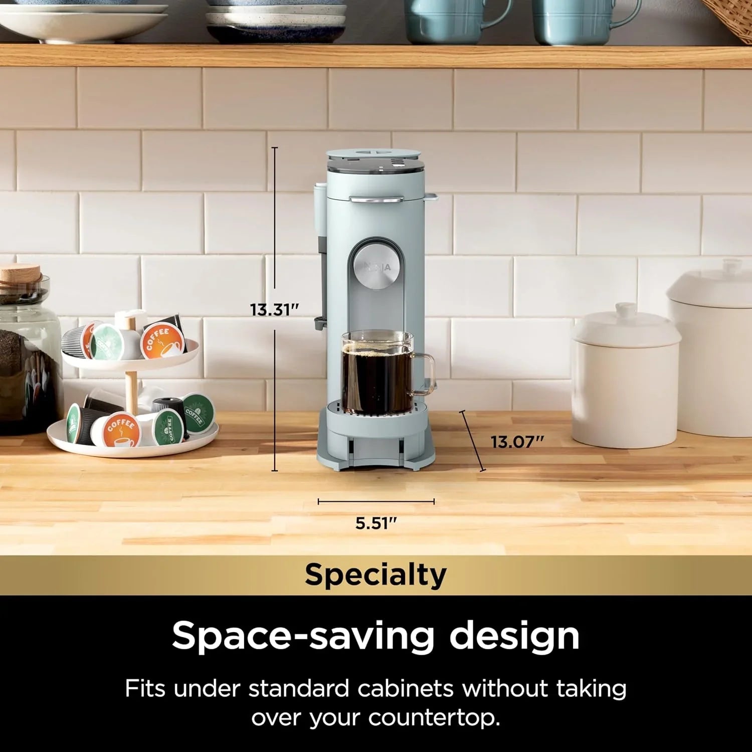 Ninja Coffee Maker Single Cup Brews with pods and grounds K-Cup compatible 4 brewing methods