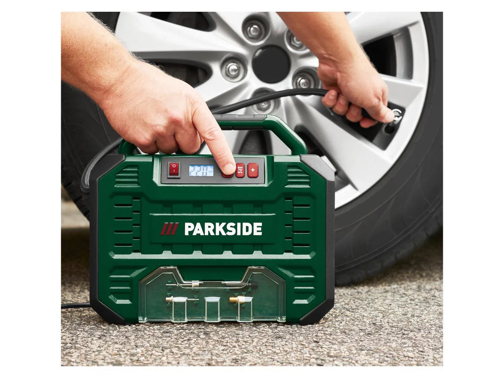 PARKSIDE Compresseur numrique portatif PMK 150 A1, 12V / 230V