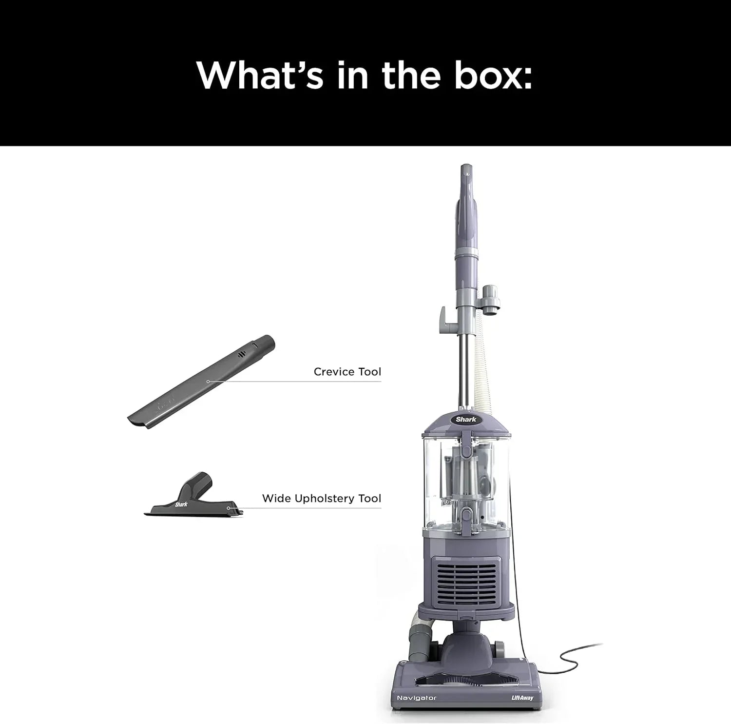 Upright Vacuum Navigator Lift-Away Deluxe Capacity HEPA Filter Swivel Steering Upholstery Tool