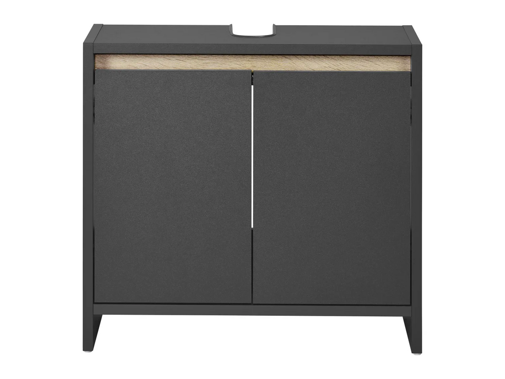 LIVARNO home Meuble sous-vasque Oslo, 60 x 55 x 28 cm, noir