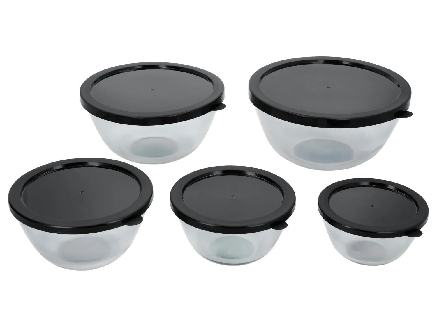 SILVERCREST Set de 5 botes de conservation en verre