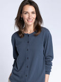 Cardigan femme en cachemire gris cendré