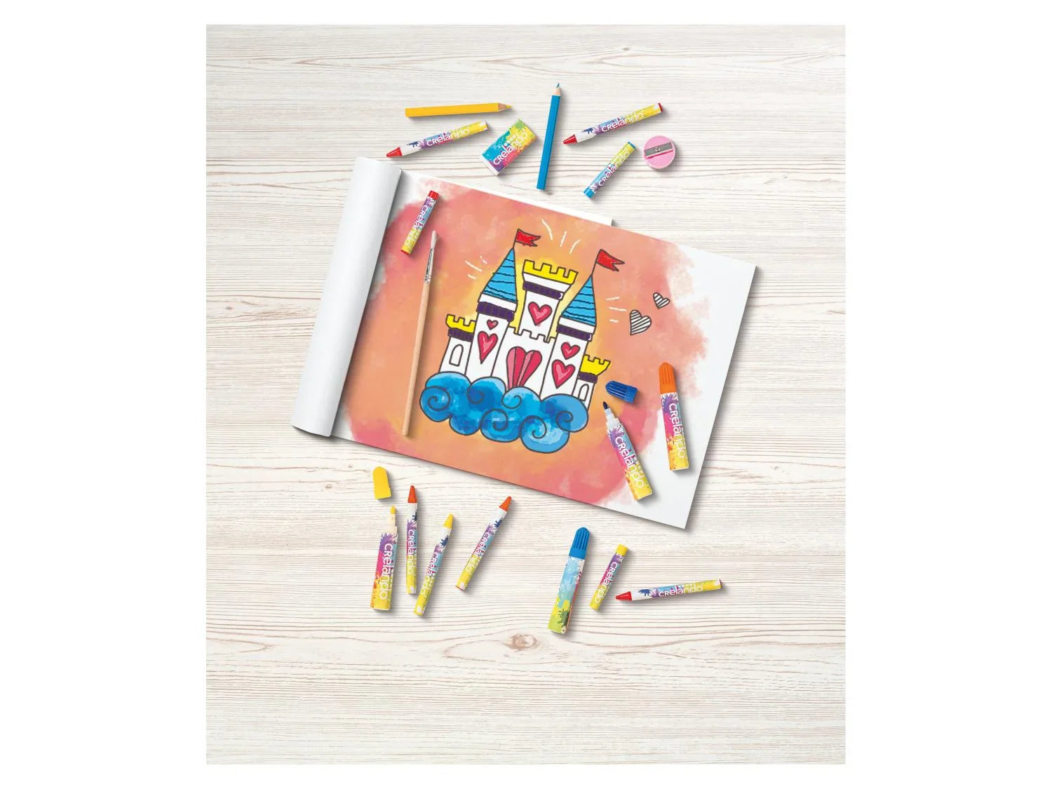 crelando Mallette de coloriage pour enfant