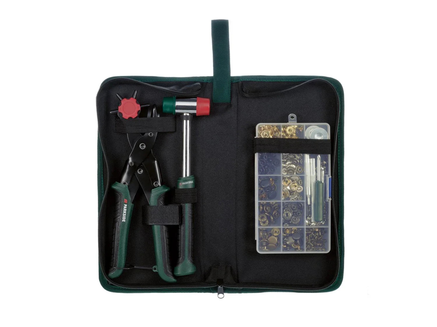 PARKSIDE Set pince emporte-pice/boutons-pression, 358 pices