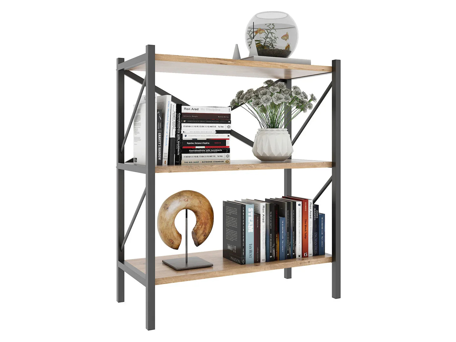 VCM tagre design industriel Insasi, 34 x 66 x 85/121/160 cm