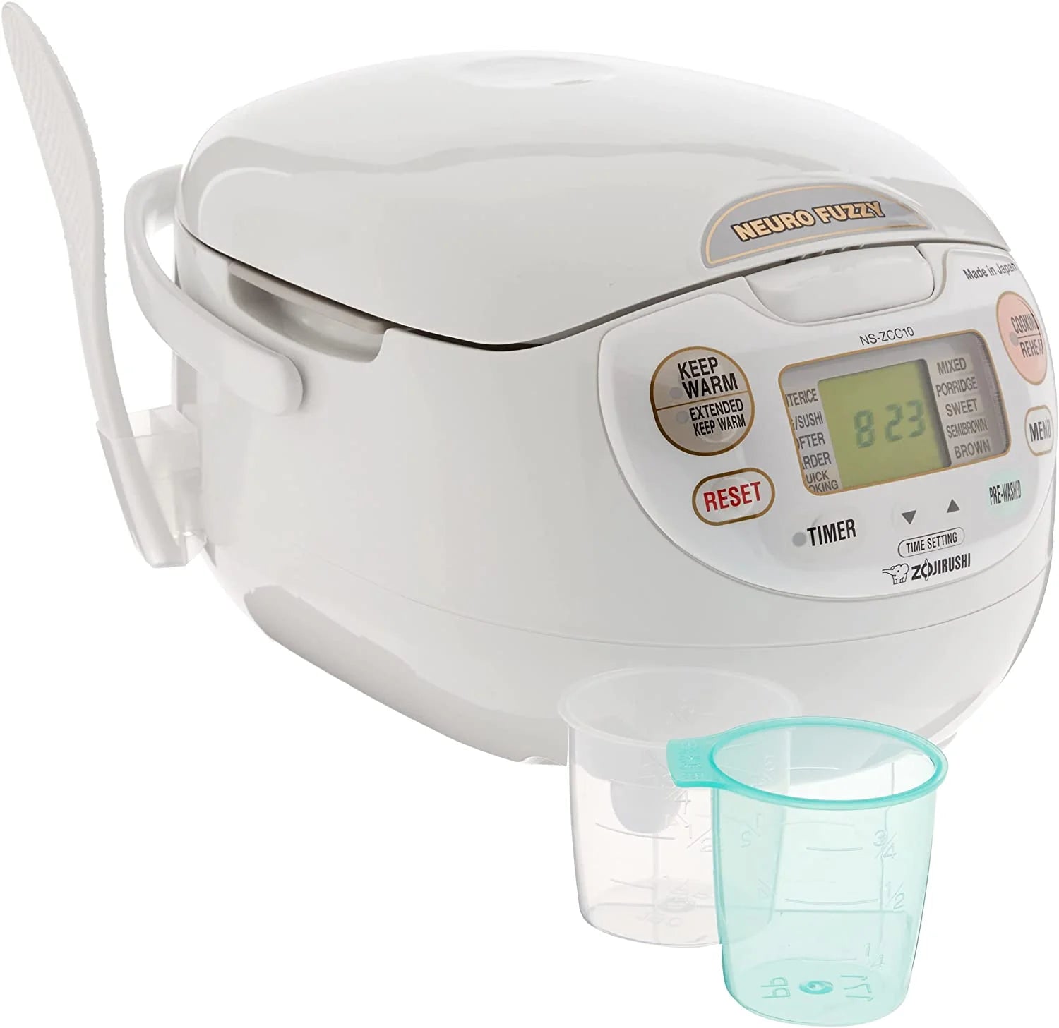 2025 Zojirushi, Made in Japan Neuro Fuzzy Rice Cooker, 5.5-Cup, Premium White