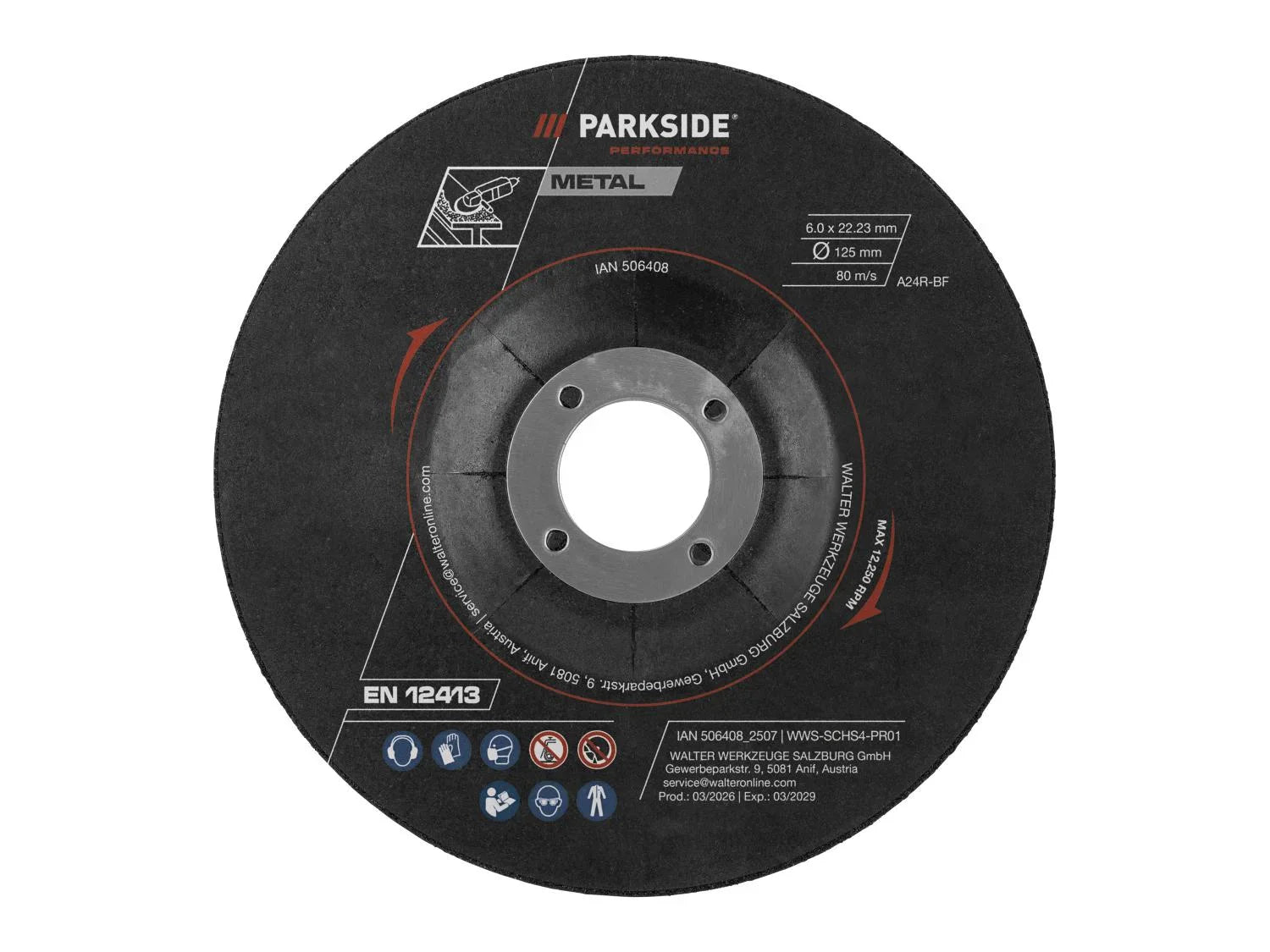 PARKSIDE PERFORMANCE Disque(s)  mtal,  125 mm