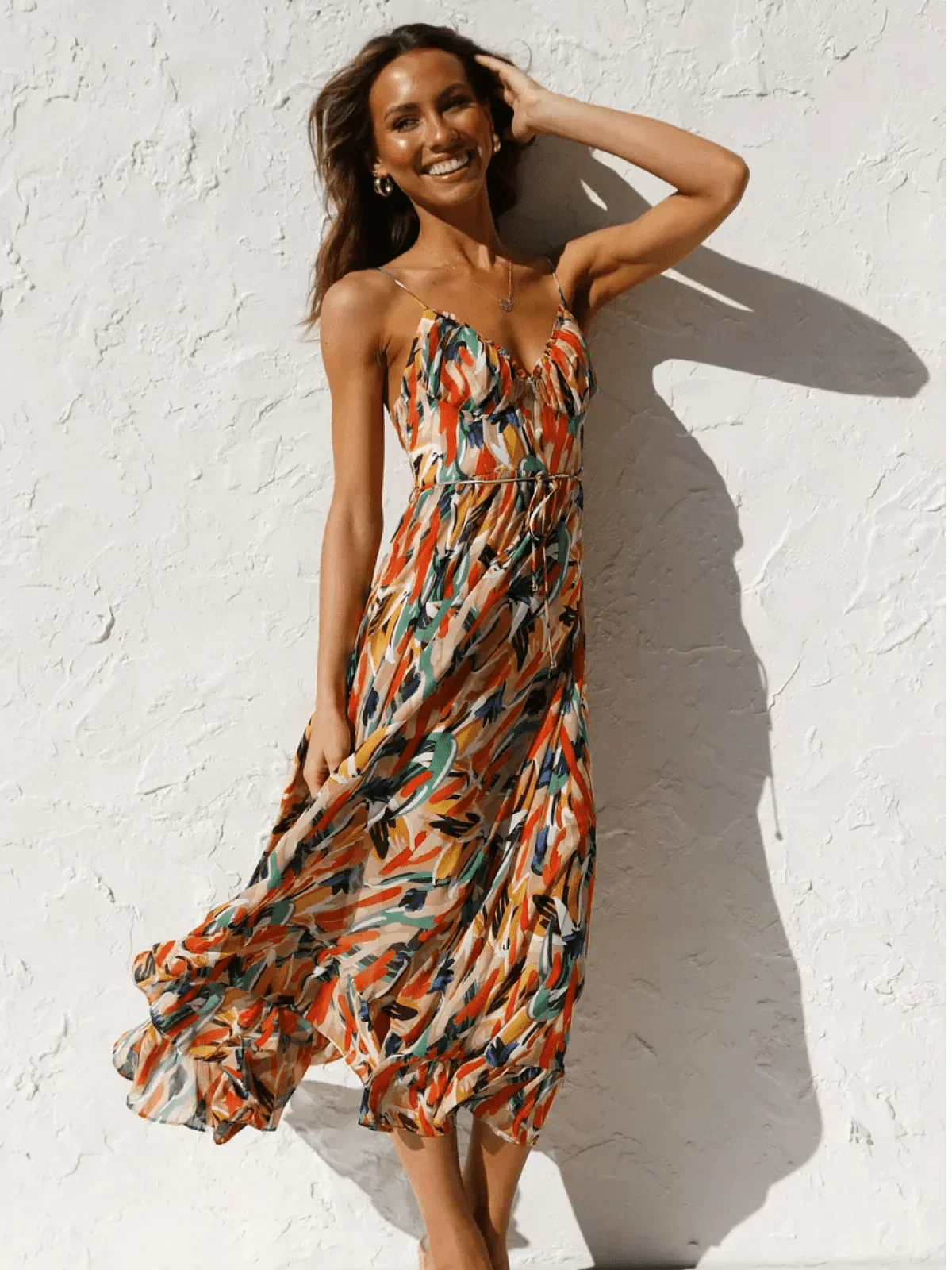 Chiara™ | Colorful Midi Dress