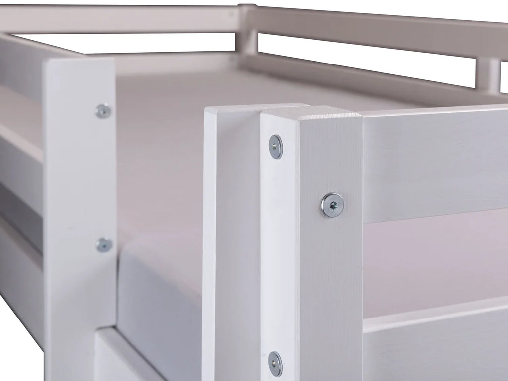 Inter Link Lit superpos enfant, laqu blanc