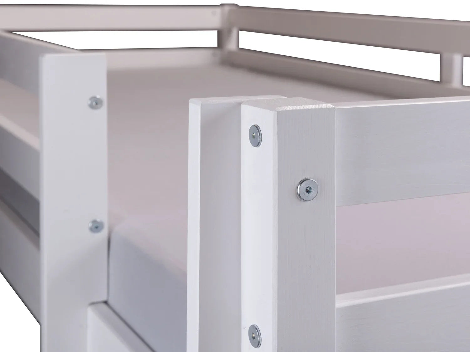 Inter Link Lit superpos enfant, laqu blanc